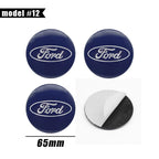 4Pc 65mm 60mm 56mm Car Wheel Center Hub Cap Cover Badge Stickers For Ford F150 Focus Ranger Fiesta Transit Mustang Mondeo Fusion