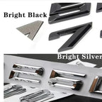 3D ABS M-Standard Sports Competition Emblem Rear Trunk Logo Sticker For BMW M1   X2 X3M X4M X5M X6M X7M Auto Modification  Badge