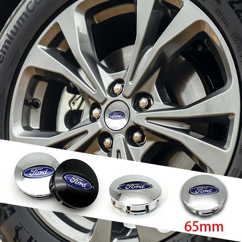 4Pcs 65mm Car Wheel Center Hub Cap Emblem Logo Hub Cap For Ford Fiesta Explorer Escape Shelby Mondeo Fusion Mk2 Mk3 Mk4 Ranger