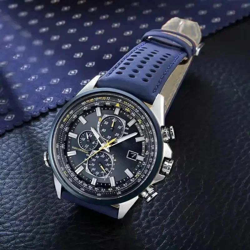 2026 High Quality Men's Quartz Watch Luxury Trend Luminous Multi-Function Chrono Stainless Automatic Watch Birthday Gifts
