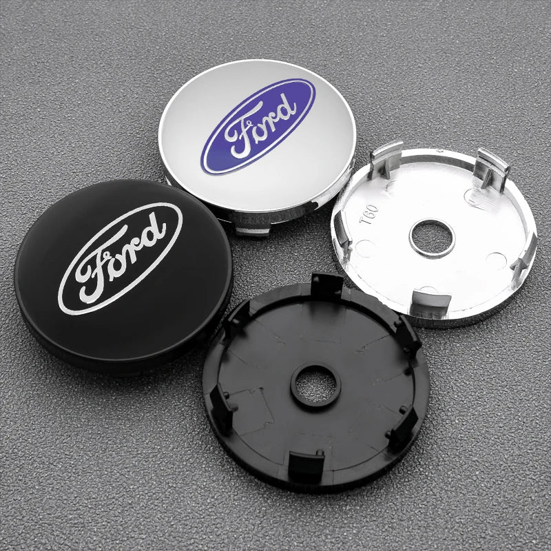 4Pcs 56mm 60mm 54mm Car Wheel Center Hub Cap Rim Cover Stickers For Ford Focus Mondeo Edge Ecosport Ranger Fiesta Fusion Kuga