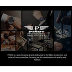 PINDU Design 2025 NEW Men Watch Diamond TourbillionTop Brand Luxury Astronomia Quartz Watch Men sapphire glass waterproof Watch