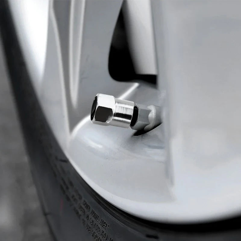 4pcs New Aluminum Car Tire Valve Hexagon Tire Dust Cap For Nissan Qashqai j11 j10 Juke X Trail t32 J32 Tiida Leaf Versa Skyline