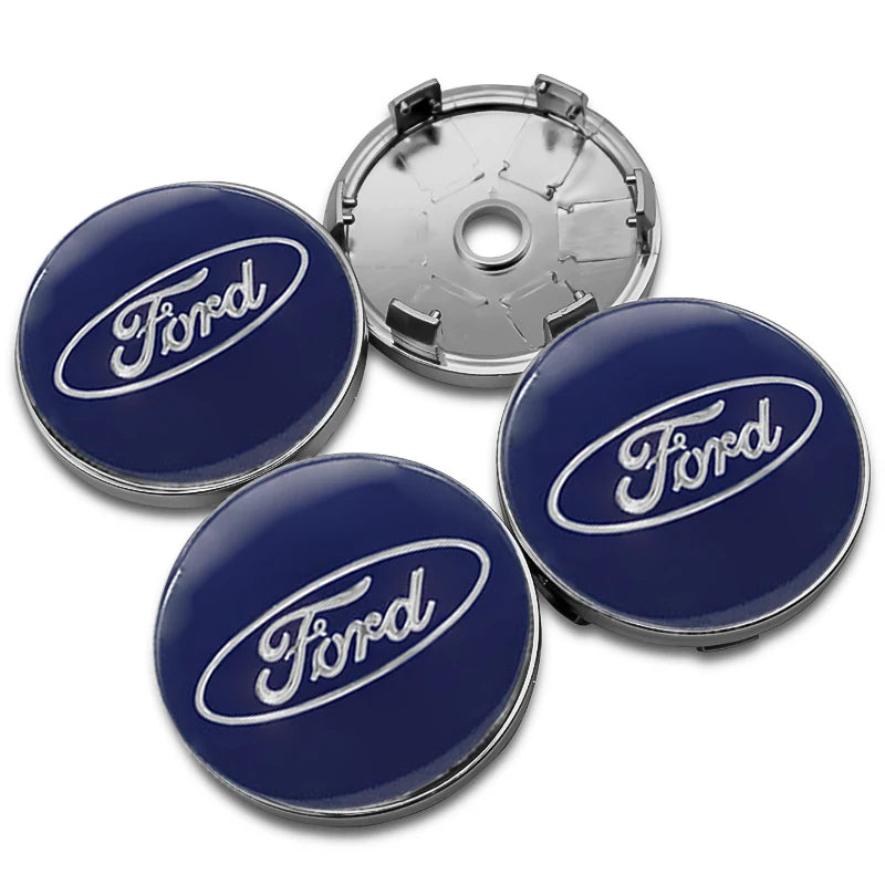 4Pcs 56mm 60mm 54mm Car Wheel Center Hub Cap Rim Cover Stickers For Ford Focus Mondeo Edge Ecosport Ranger Fiesta Fusion Kuga