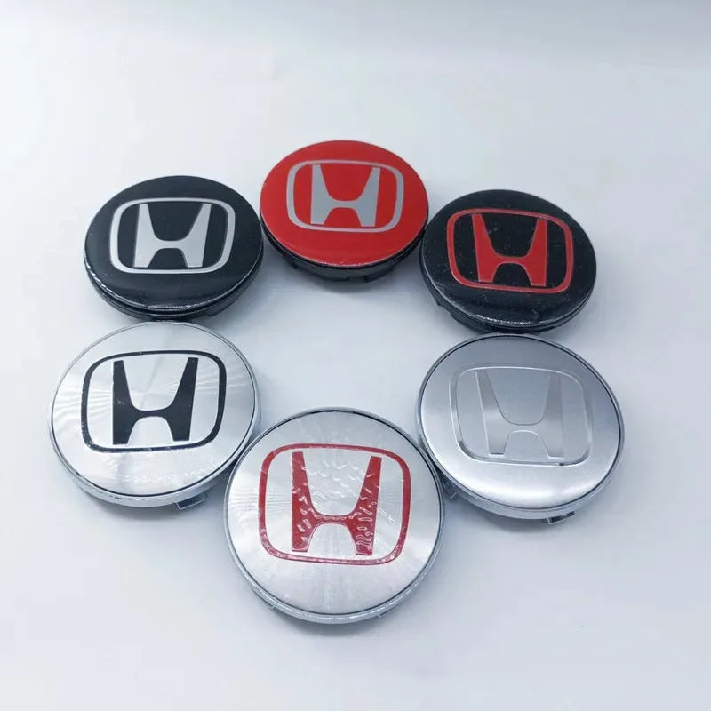 4pcs65mm 68mm For H Honda Mugen Pilot TypeR TypeS Insight CarStyling Wheel Center Hub Caps Cover Replacement Accessoriesstickers