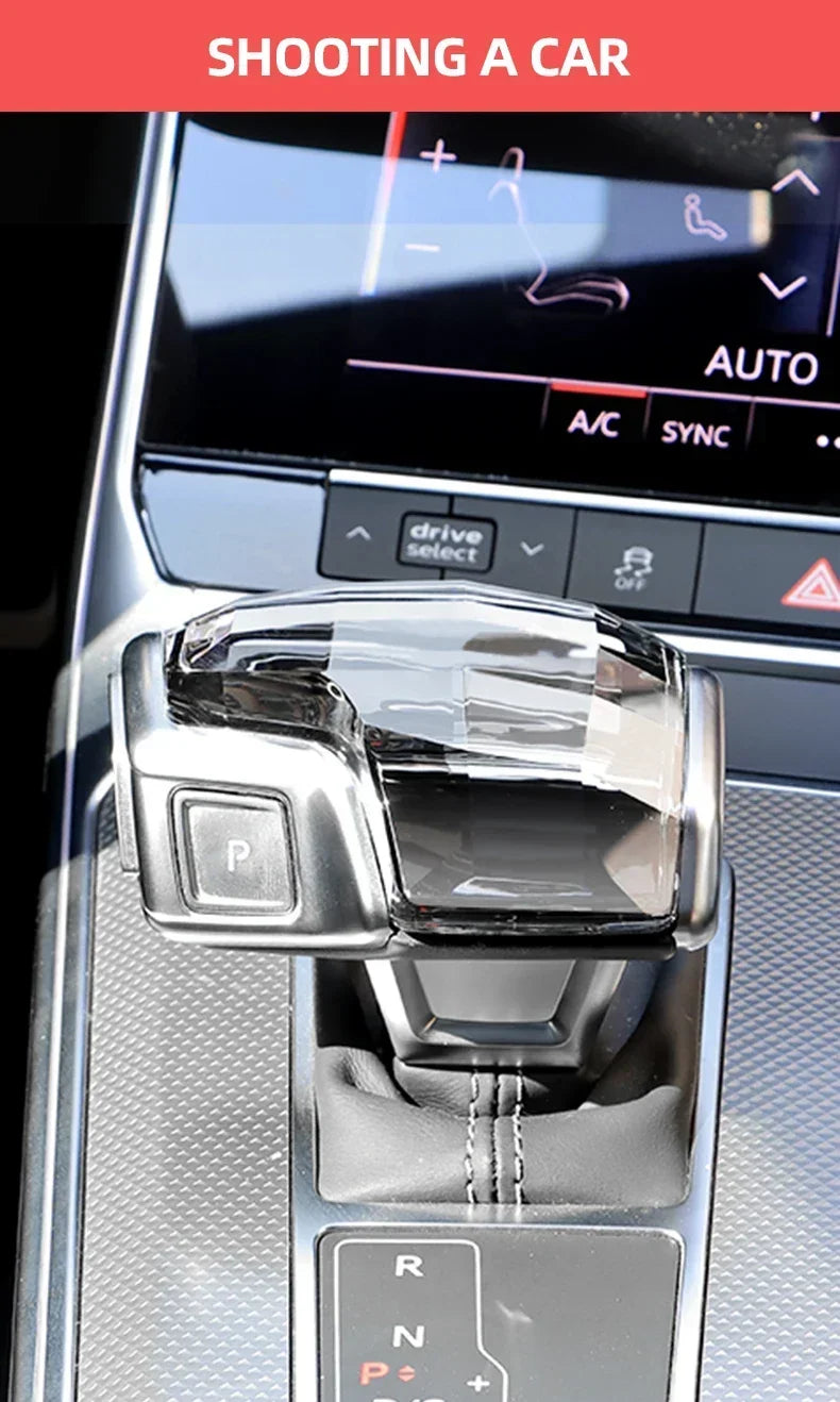 Audi Crystal Gear Shift Handle Head Lever A6 C8 A6L RS7 A7 Q8 S8 SQ8 Q7 RS6 A8L A4 A4L Q5L RS4 RS5 A5 S4 S5 SQ5