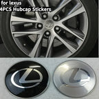 For Lexus NX200T ES250 ES300 ES350 RX350 RX400 GX300 IS300 IS400 Accessories 65MM Alloy Car Wheel Hubcap Sticker Center Cover