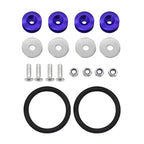 Multiple colors Universal Front Rear Bumper Trunk Quick Release Fastener Kit with Release Tabs and O-Ring For Racing Drifting