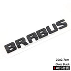 12.9cm Support Acc Car Front Grill Emblem Badge with B Logo for Smart BRABUS W453 2015-2019 Modify Badge Accessories