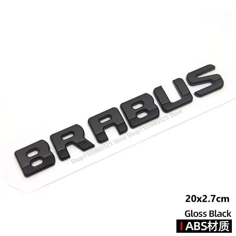 12.9cm Support Acc Car Front Grill Emblem Badge with B Logo for Smart BRABUS W453 2015-2019 Modify Badge Accessories