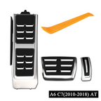 LULECI Car Pedals for Audi AT MT 2009-2024 A4 B8 B9 A6 C7 C8 Q5 High Quality Stainless Steel Accelerator Brake Pedal Cover Pads