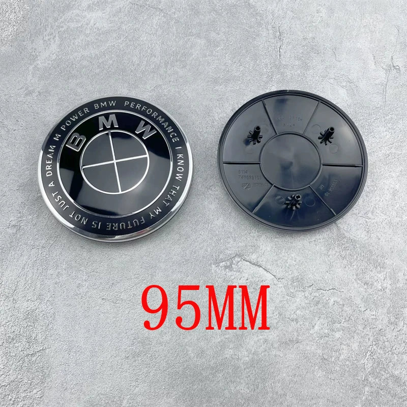 95MM Auto Accessories For BMW G11 G12 G14 G15 G16 G70 G07 G09 Car Hood Front Badge Rear Trunk Emblem 50th Anniversary sticker