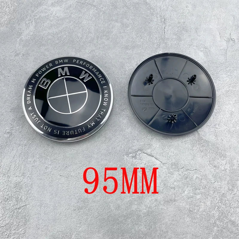 95MM Auto Accessories For BMW G11 G12 G14 G15 G16 G70 G07 G09 Car Hood Front Badge Rear Trunk Emblem 50th Anniversary sticker