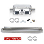 60cm - 300cm Air Diesel Parking Heater Stainless Steel Exhaust Pipe Tube Gas Vent Hose Car Truck VAN With 24mm Bore Car Muffler