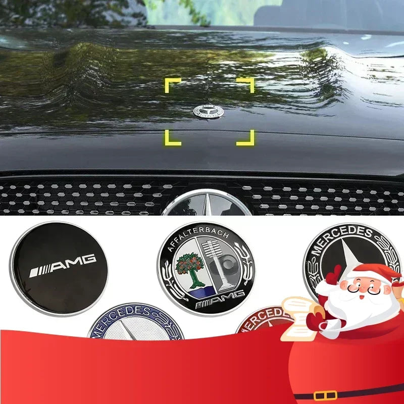 1pc Car Front Hood Emblem Auto Goods For Mercedes Benz W212 W213 W205 W177 V177 W247 W176 CES CLS CLA CLK CLG GLS X253 W166