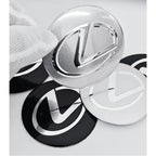56mm 60mm 65mm Car Wheel Center Emblem Hub Caps Stickers For Lexus RX300 IS200 IS250 ES350 Ct200h UX250h NX300h RX350 ES300h LBX