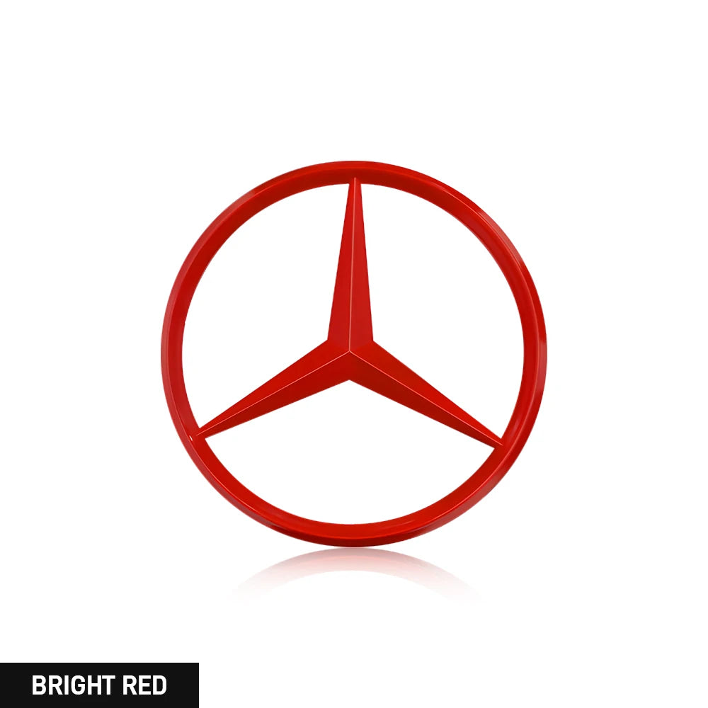 1PCS 70mm Metal Car Engine Emblem Hood Decoration Stickers Accessories for Mercedes Benz AMG W204 W205 W211 CLS CLA Smart Fortwo