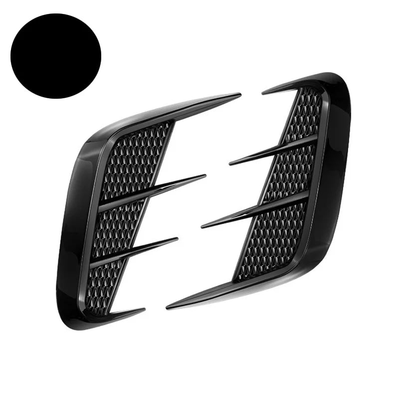 Pair Multipurpose Carbon Fibre Car Shark Gills Emulation Vent Side Air Inlet Hood Decoration Vehicle air outlet Car Body Sticker