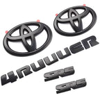 5Pcs ABS OVERLAY car logo Emblem for Toyota 4runner TRD off-road vehicle front grille luggage wing sticker modified accessories