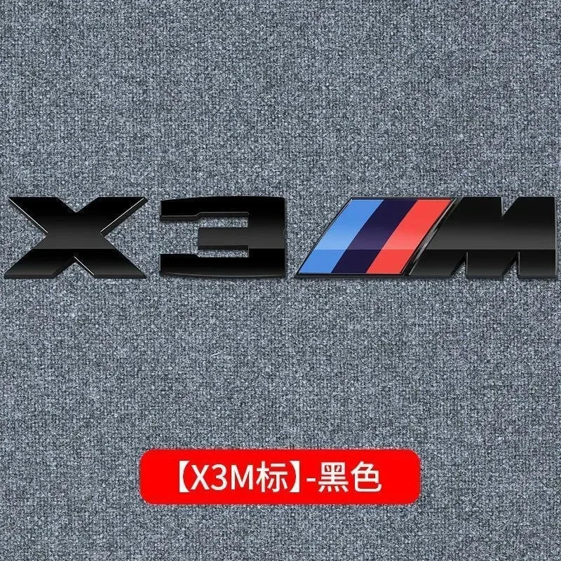 3D Metal Car Body Side Badge Body Rear Trunk Decor Sticker Modification For BMW M X1 X2 X3 X4 X5 E84 F26 E83 F25 E53 E70 E71 G02