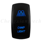 12V 20A Blue Led Car Boat Laser Rocker Switch ON OFF, (ON) OFF, ON OFF ON, (ON) OFF ON, (ON) OFF (ON) Waterproof