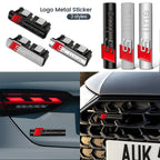 NEW Audi Sline Metal Logo Car Sticker Aluminum Emblem For Audi S Line Quattro A1 A3 A4 A5 A6 A7 A8 Q2 Q3 Q5 Q6 Q7 Q8 Accessories