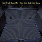 Floor Mats for Tesla Model Y 2025 2026 Juniper All Weather Trunk Mat Kick Pads Cargo Frunk Liners Seatback Protector Accessories