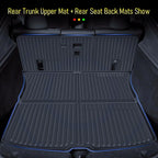 Floor Mats for Tesla Model Y 2025 2026 Juniper All Weather Trunk Mat Kick Pads Cargo Frunk Liners Seatback Protector Accessories