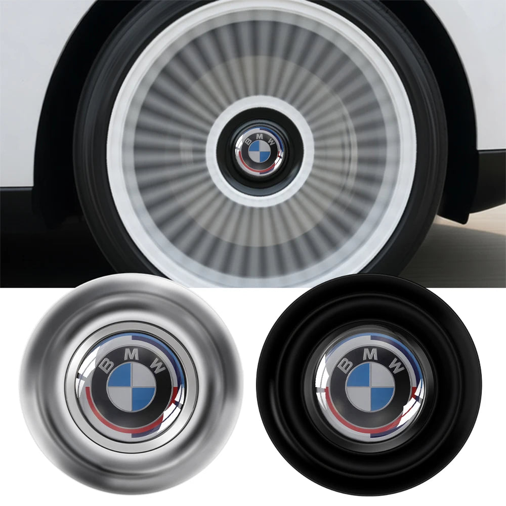 4Pcs 183mm Floating Car Wheel Center Caps Rims Hub Cover For BMW 50TH M Performance M3 M5 M6 F01 F20 F10 F13 F15 F16 F30 F34 F32