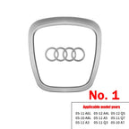 Car Styling Steering Wheel Center Logo Cover Replacement Trim Accessories For Audi Sline TT A3 A5 A7 Q3 Q5 Q7 Q8 A4L A6L A8L Q5L
