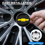4Pcs Car Wheel Hub Cover Rim Center Cap Decorative Accessories For Chevrolet Silverado Impala Malibu Cruze Camaro Blazer Spark