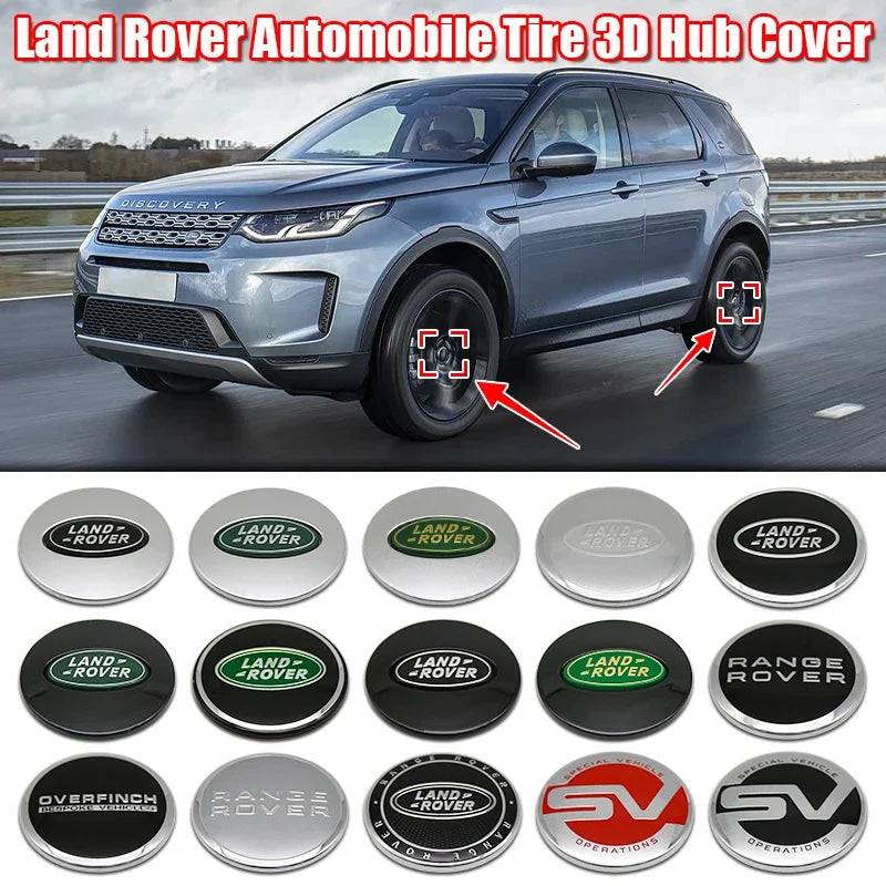 4Pcs 62mm Premium ABS Car Wheel Center Hub Caps Emblem Badge For Range Rover L322 L405 Evoque Discovery Velar SVR Accessories
