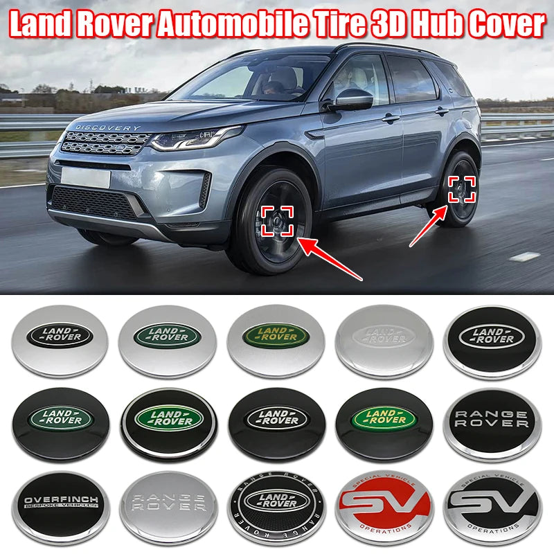 4Pcs 62mm Premium ABS Car Wheel Center Hub Caps Emblem Badge For Range Rover L322 L405 Evoque Discovery Velar SVR Accessories