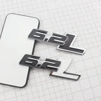 3D Metal 6.2L Logo Car Rear Boot Trunk Emblem Badge Sticker For Ford Raptor F150 Hummer H2 Chevrolet C7 Camaro Dodge Challenger
