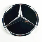 3d Chrome Black Star Logo Car Front Grille Emblem Mercedes Benz Amg W205 W212 W207 A B C E SLK GLK CLA CLS Viano GL ML R Class