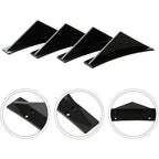 LAICY For Chevy Corvette C7 Z06 GS 14-19 Car Rear Bumper Lip Rear Diffuser Shark Fins Curved Spoiler Lip Wing Splitter 4 Fin