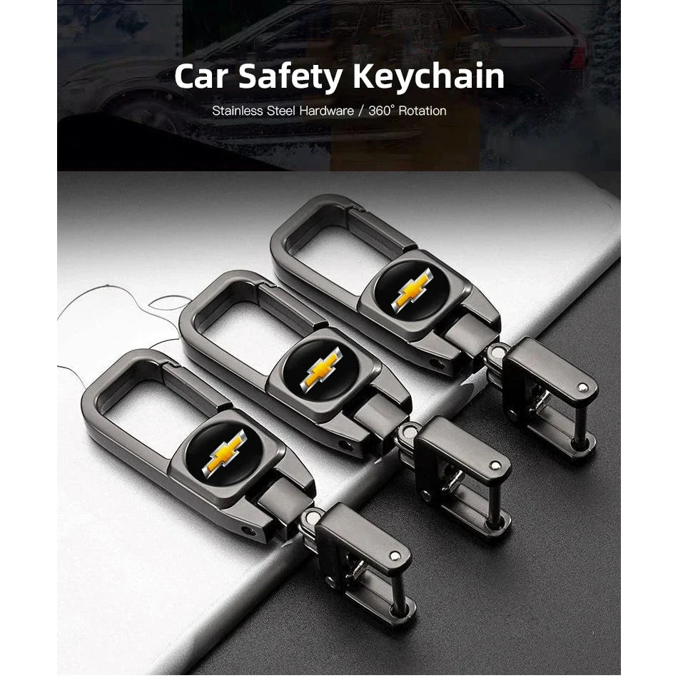 Metal Keychain Car Logo Keyring Pendant Auto Accessories For Chevrolet Cruze Onix Tracker Aveo Bolt Captiva Equinox Spark Tahoe