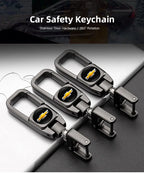 Metal Keychain Car Logo Keyring Pendant Auto Accessories For Chevrolet Cruze Onix Tracker Aveo Bolt Captiva Equinox Spark Tahoe