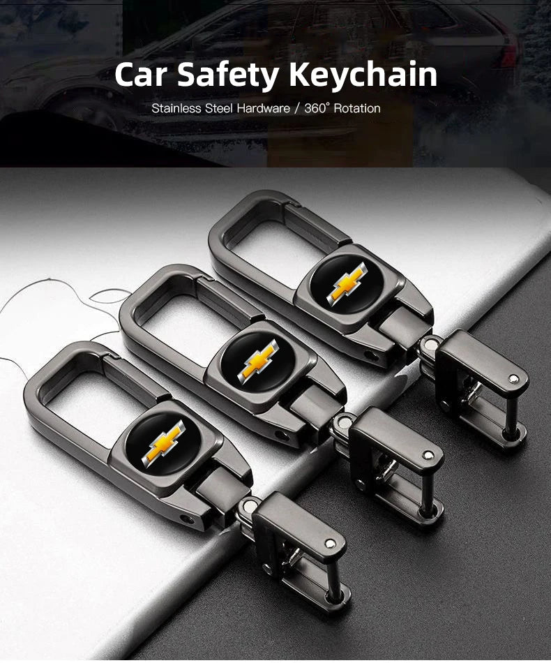 Metal Keychain Car Logo Keyring Pendant Auto Accessories For Chevrolet Cruze Onix Tracker Aveo Bolt Captiva Equinox Spark Tahoe