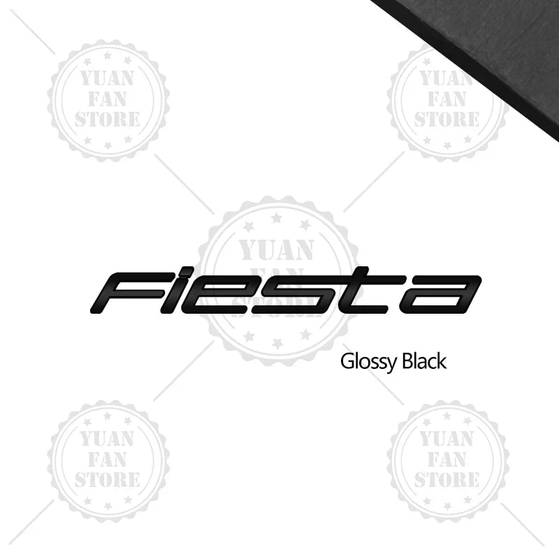 1PCS Metal Letter For Fiesta Ford 3D Emblem Car Rear Trunk Decals Lettering Badge Auto Accessories Styling
