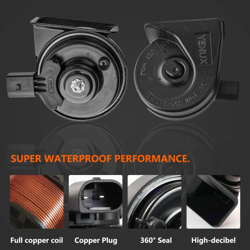 410/510Hz High Low Pitch Snail Horn Loud For Audi A3 A4 A6 A8 Q3 Q5 Q7 TT B6 B7 Skoda Octavia MK4 VW Passat Jetta MK7 Audi A6 A4