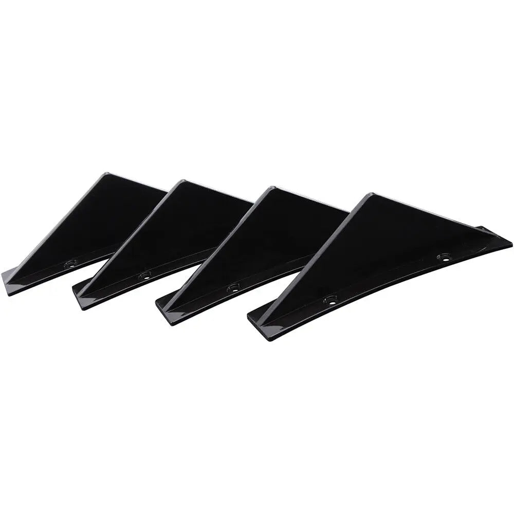 LAICY For Chevy Corvette C7 Z06 GS 14-19 Car Rear Bumper Lip Rear Diffuser Shark Fins Curved Spoiler Lip Wing Splitter 4 Fin