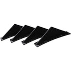 LAICY For Chevy Corvette C7 Z06 GS 14-19 Car Rear Bumper Lip Rear Diffuser Shark Fins Curved Spoiler Lip Wing Splitter 4 Fin
