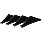LAICY For Chevy Corvette C7 Z06 GS 14-19 Car Rear Bumper Lip Rear Diffuser Shark Fins Curved Spoiler Lip Wing Splitter 4 Fin