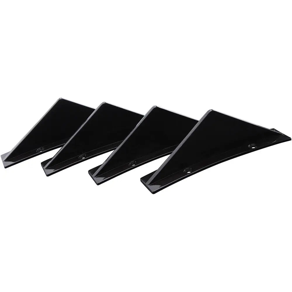 LAICY For Chevy Corvette C7 Z06 GS 14-19 Car Rear Bumper Lip Rear Diffuser Shark Fins Curved Spoiler Lip Wing Splitter 4 Fin