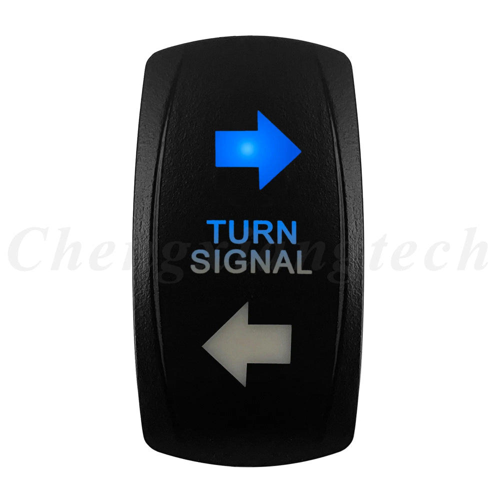 12V 20A Blue Led Car Boat Laser Rocker Switch ON OFF, (ON) OFF, ON OFF ON, (ON) OFF ON, (ON) OFF (ON) Waterproof