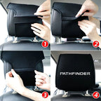 Car Headrest Cover Seat Head Pillow Neck Headrest Cover For Honda Mugen Jazz Insight Freed Fit CRV Civic Accord City Accessory