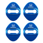 Stickers 4Pcs Car Door Lock Cover Stainless Steel Protector Cap For Honda Odyssey Spirior CR-V Civic HR-V City Accord