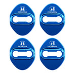 Stickers 4Pcs Car Door Lock Cover Stainless Steel Protector Cap For Honda Odyssey Spirior CR-V Civic HR-V City Accord