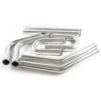 2 Inch Universal Turbo Intercooler Piping +Silicone Coupler + Clamp Kit Aluminum